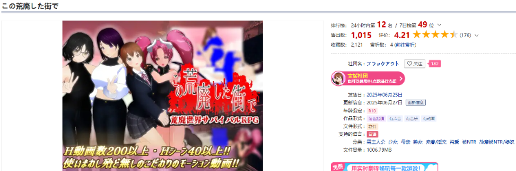 【日式RPG】この荒廃した街で Ver1.1 AI汉化版