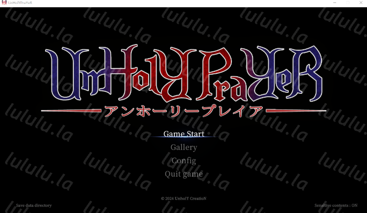 【日式ACT】罪恶的祈祷 UnHolY PraYeR 官方中文抢先体验版[2025.07.31]-福利岛