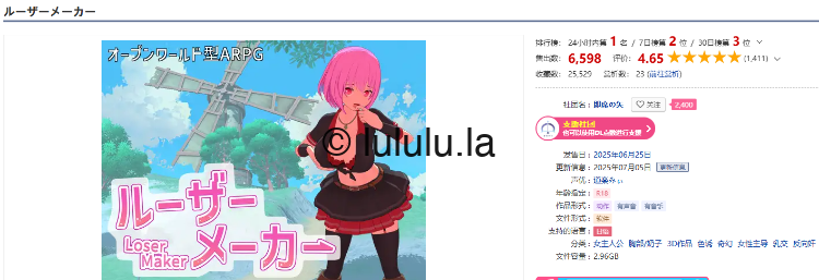 【日式ARPG】[3D]ルーザーメーカー Ver1.10 DL日文原版