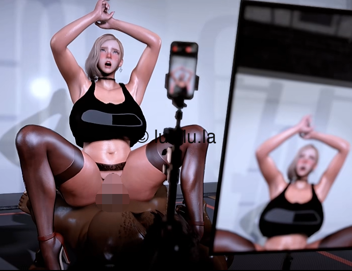 Fyronyx ：梦游2 黑丝爆乳人妻瑜伽直播中被健身教练侵犯中出[830M]