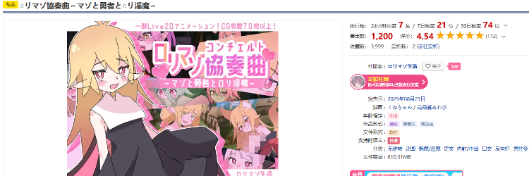 【日式RPG】ロリマゾ協奏曲～マゾと勇者とロリ淫魔～Ver1.00 AI汉化版