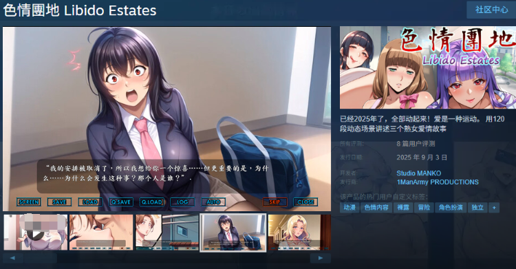 【拔作ADV】色情團地 Libido Estates Steam官方中文步兵版