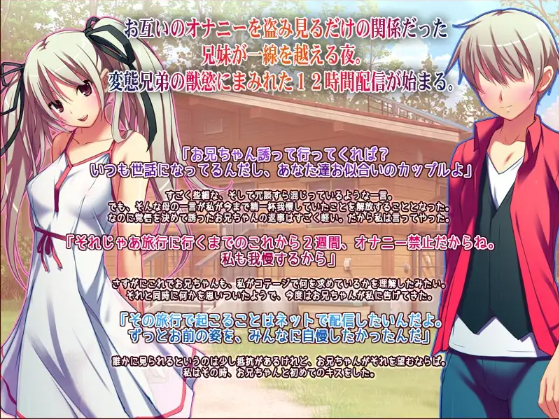 【拔作ADV】ハメ撮り実況中継!兄妹初エッチ12時間 DL版