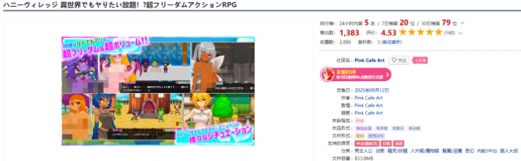 【日式ARPG】ハニーヴィレッジ 異世界でもヤりたい放題！超フリーダムアクションRPG DL官方中文版[新作]