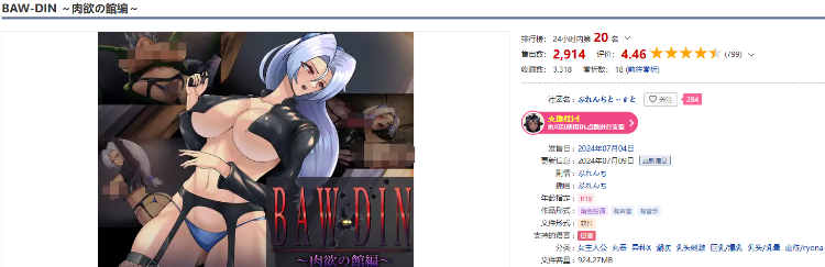 【日式RPG】BAW-DIN ～肉欲の館編～ AI汉化版