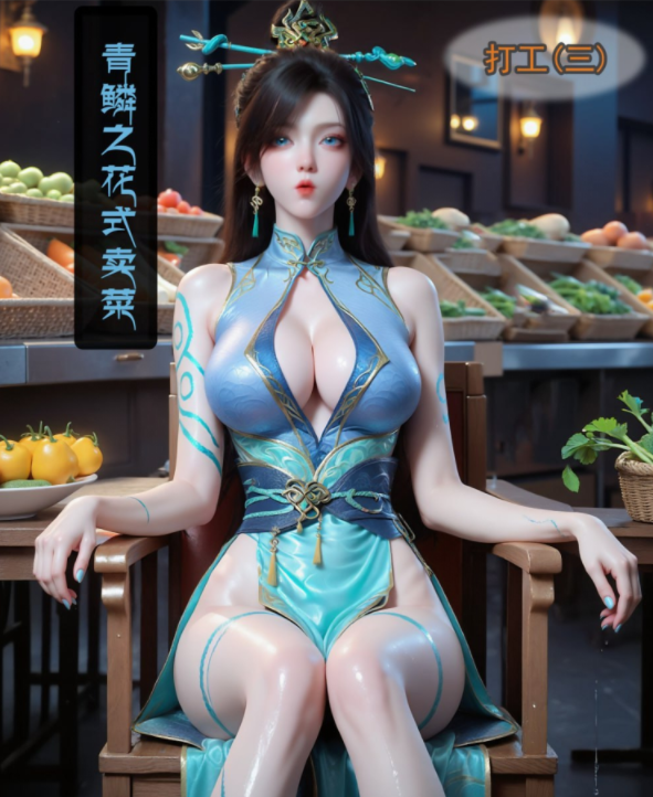 [fh8di]打工 三 青鳞之花式卖菜[160P/250M]-福利岛