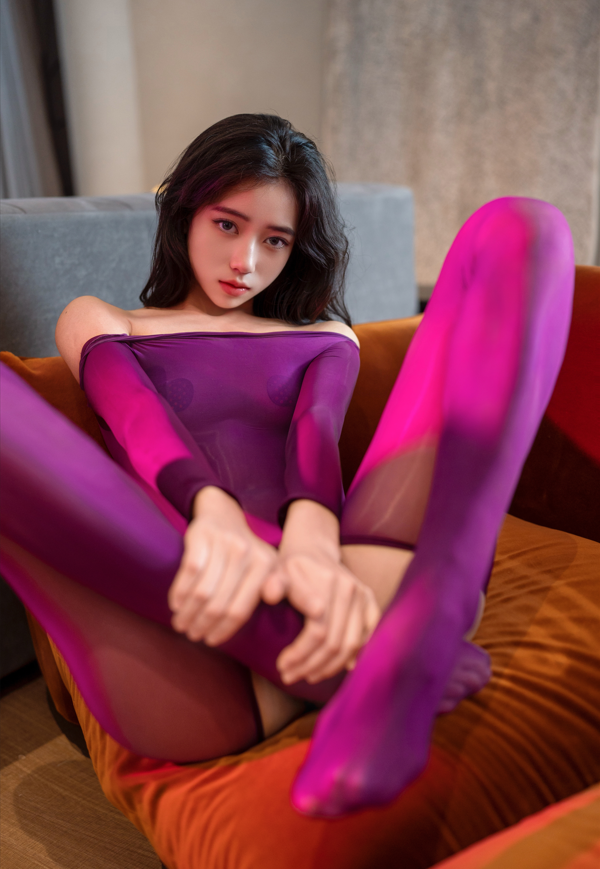 时安安 NO.005 内购无水印 363 紫色丝袜 【90P1.74G】-福利岛