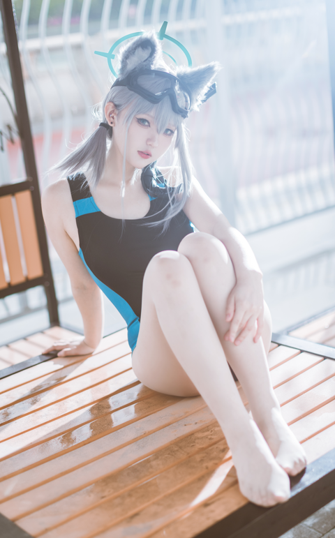 no.3340 露（Mercurius-i） - 蔚蓝档案 砂狼白子 水着 【15P 116MB】