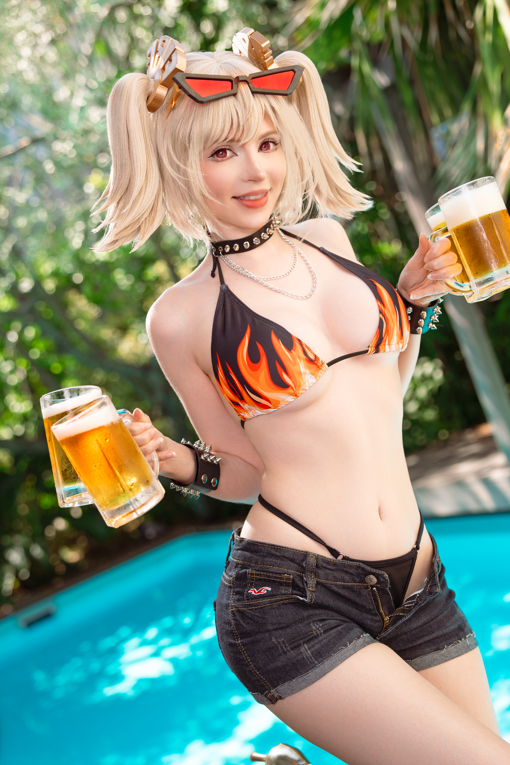 no.3612 【碍事梨体模】Peachmilky – Burnice bikini 【31P 465MB】-福利岛