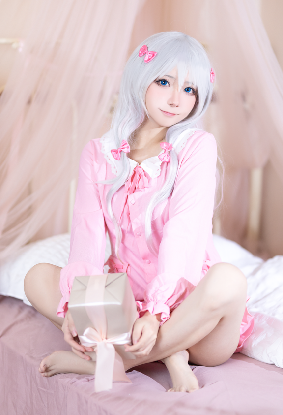 【玉足coser】七崽w (是三不是世w) - 纱雾 埃罗芒睡衣 (埃罗芒阿老师) 【27P 446MB】