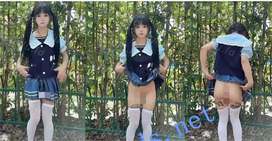 抖音【呆呆呓宝宝呓】极品可爱萝莉户外撒尿自慰福利 【9v516MB】-福利岛