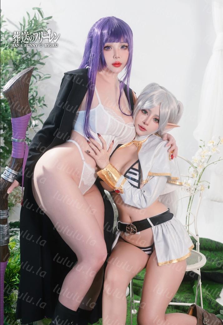 NO.1436 Byoru & Hana Bunny – 葬送的芙莉莲 【24P 253MB】-福利岛