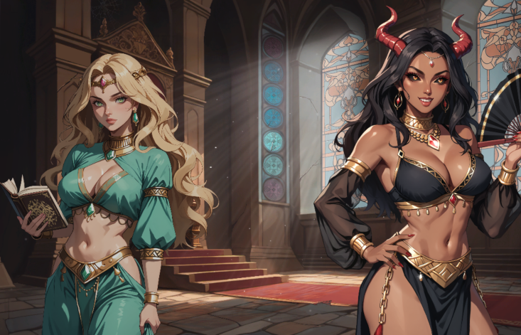 [亚洲风SLG] 极乐后宫：1001 欢愉 LUST HAREM: 1001 Pleasures 官中步兵版 [1.2G]