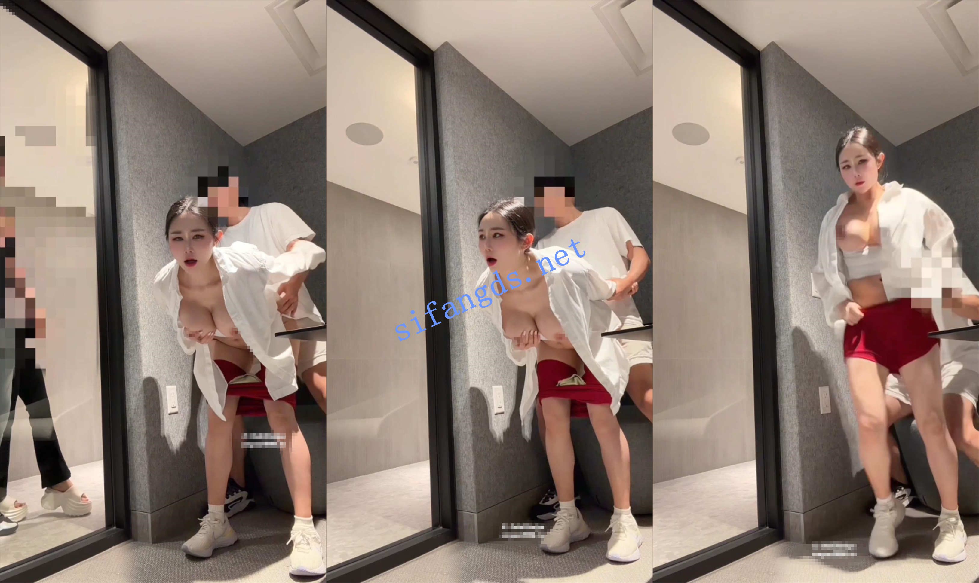 【汐梦瑶】《玻璃临时休息房》做爱被偷看立马吓得提裤子-福利岛