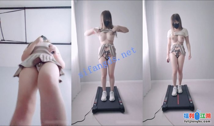 ❤️小小Q｜羞耻露出 穿着贞操裤在跑步机上运动露出[某房原版]【651M】 预览图 6