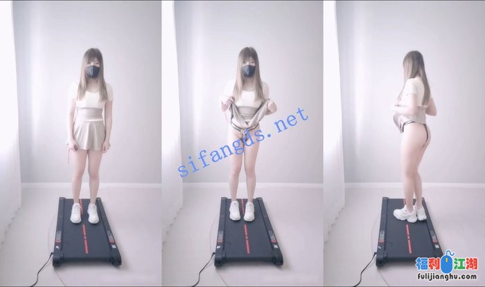 ❤️小小Q｜羞耻露出 穿着贞操裤在跑步机上运动露出[某房原版]【651M】 预览图 5