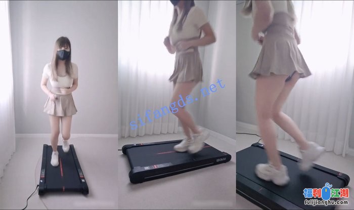❤️小小Q｜羞耻露出 穿着贞操裤在跑步机上运动露出[某房原版]【651M】 预览图 2