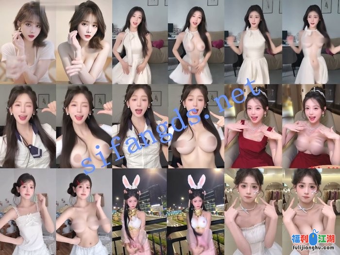 【AI超重磅】Sunny 美大宝 弯弯 小十七 江君等9位网红对比[某房原版]【1.29G】 预览图 2