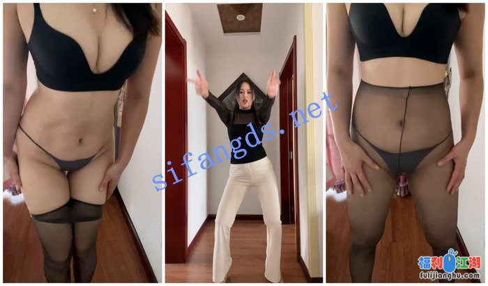 【抖音福利】风骚大奶肥臀熟女【娟子】揉奶丝臀无内黑丝[某房原版]【195M】 预览图 2