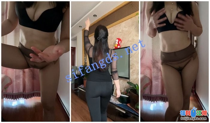 【抖音福利】风骚大奶肥臀熟女【娟子】揉奶丝臀无内黑丝[某房原版]【195M】 预览图 3