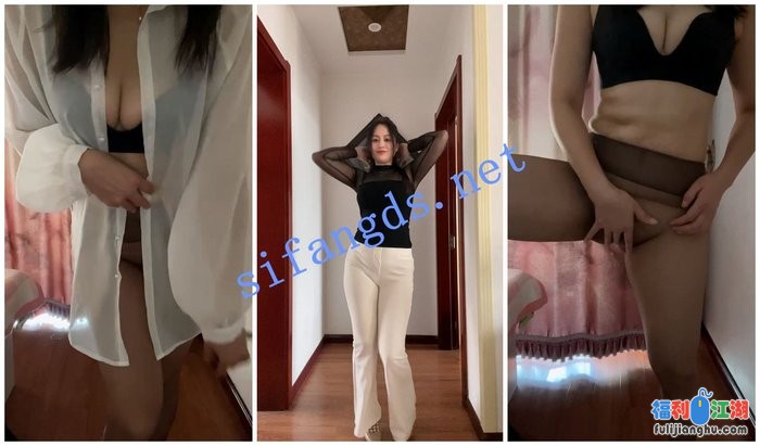 【抖音福利】风骚大奶肥臀熟女【娟子】揉奶丝臀无内黑丝[某房原版]【195M】