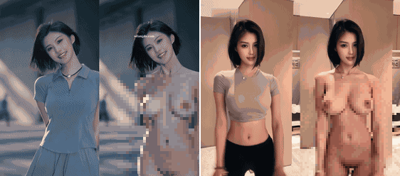 【AI重磅】程儿 硝子 未来星 小钰钰子脱衣舞蹈生活视频对比[某房原版]【5.99G】 预览图 1