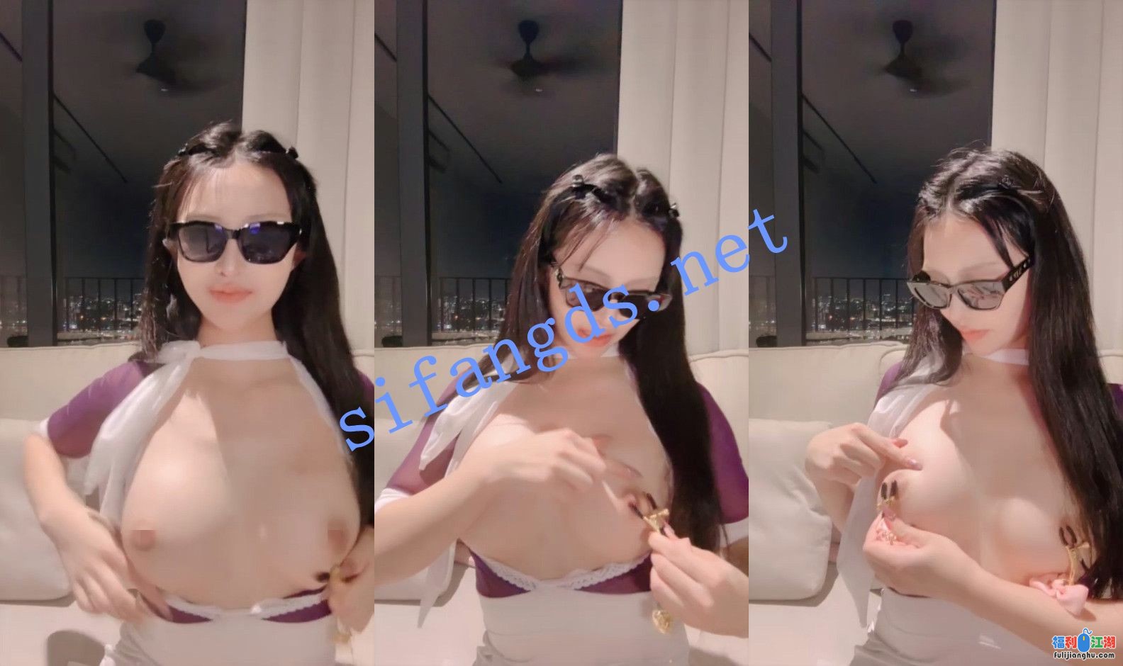 ⚡【美神】极品尤物女神来袭！在高空对着夜景自慰超级骚~ 【4.33G】 预览图 8