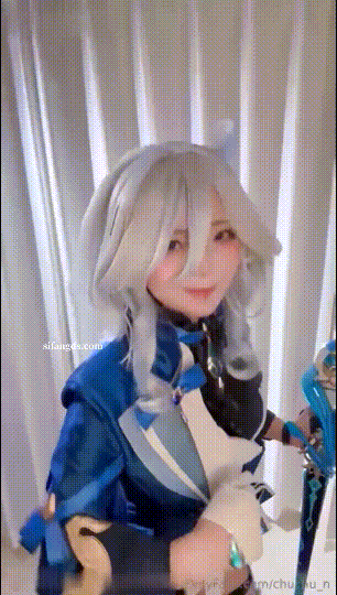 ⚫️11月新品,卡哇伊COS反差博主【chuchu_n】单独解锁,芙宁娜道具固定强制高潮,榨了好多白浆-福利岛