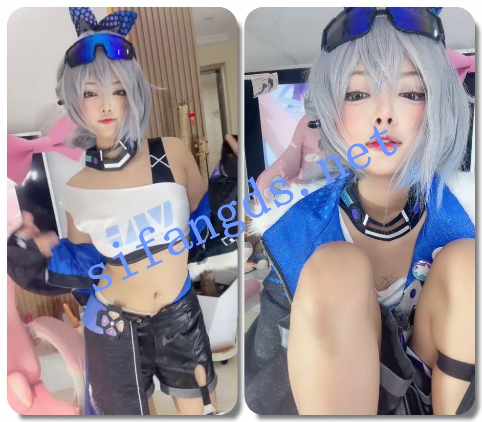 ██Cosplay角色扮演~【张晚萌】大咪咪，收费房肛塞自慰爆浆 预览图 1
