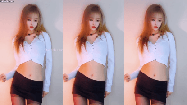 【CC 安静不了】极限骚舞 短裙黑丝 露内裤内衣 非常骚[某房原版]【663M】 预览图 4