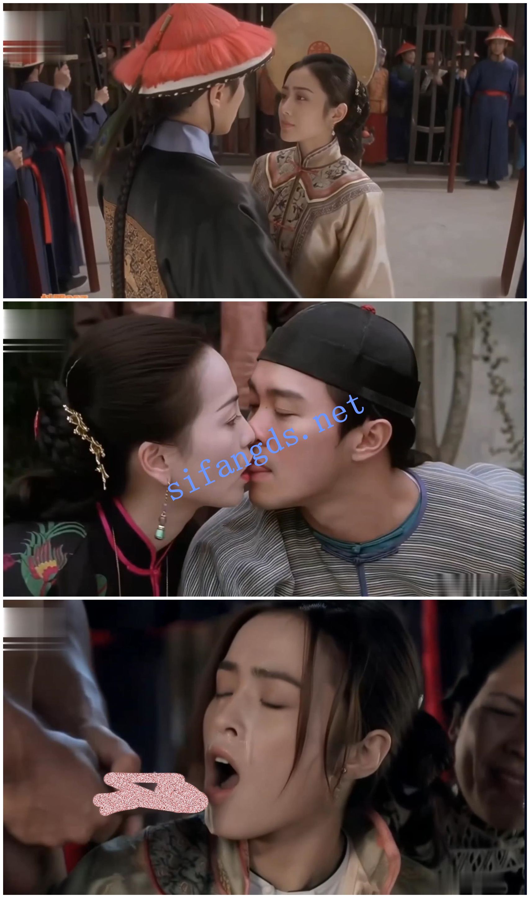 【AI推演视频】电影九品芝麻官魔改版吃鸡舌吻颜射爱爱! 预览图 7