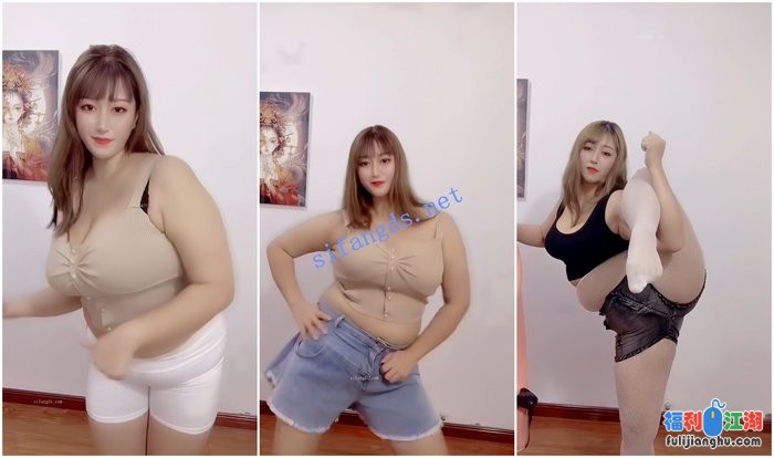 【快手福利】丰满BBW妹子【大意/王大宝】抖奶一字马骚舞[某房原版]【1.70G】 预览图 3