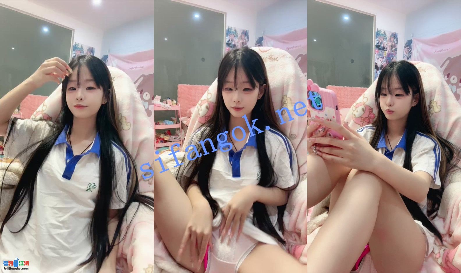 ⚡【幼七】极品新人学生妹双马尾可爱萝莉下海！真想干她~【3.33G】 预览图 4