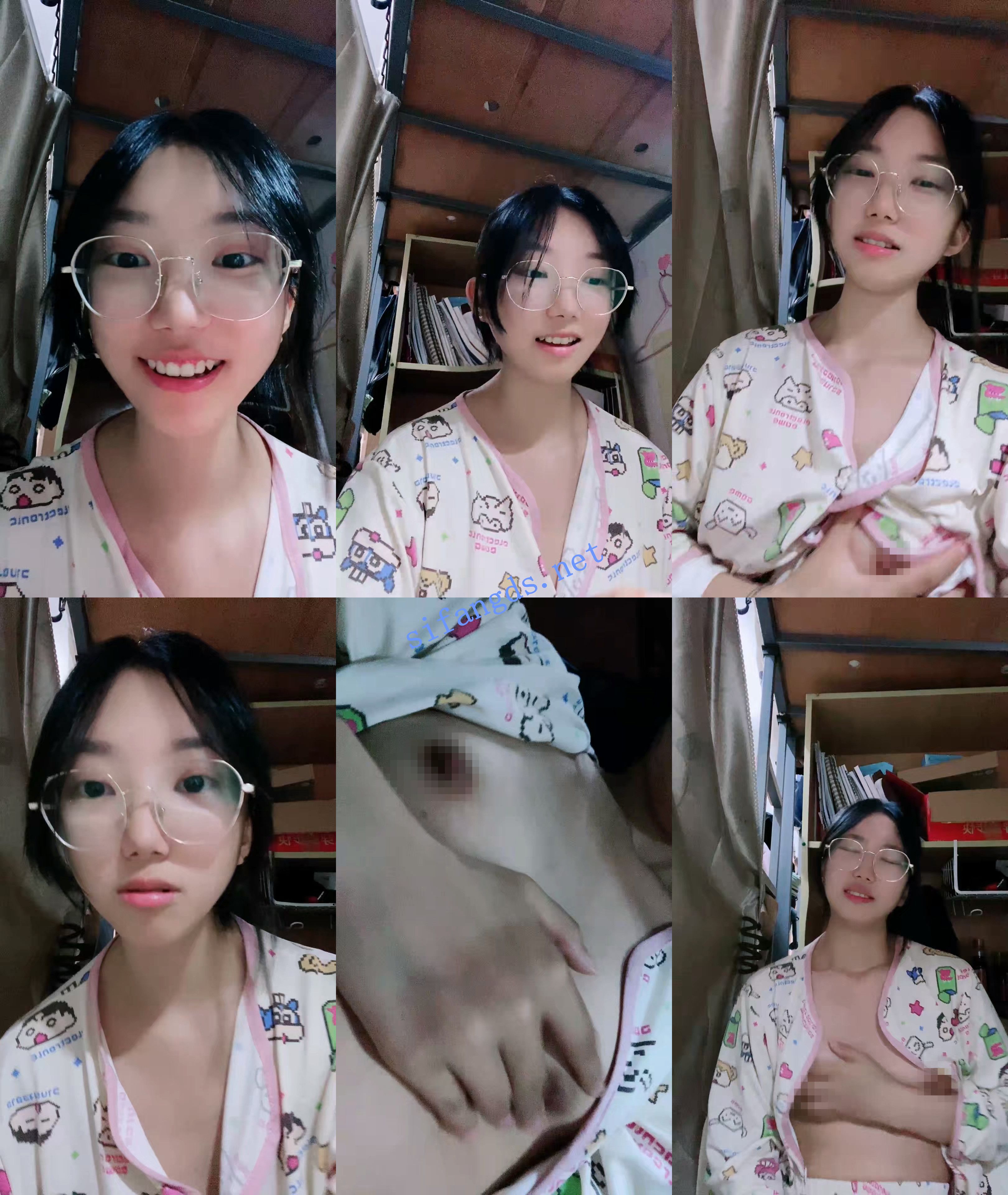 ♆♆【安安宝贝】清纯眼镜学妹~宿舍偷偷播~跳蛋狂震~流水9 预览图 1