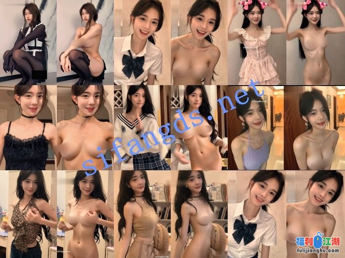 【AI重磅】最新整合大神制作2K 10位抖音网红 脱衣舞蹈日常[某房原版]【12.5G】 预览图 2