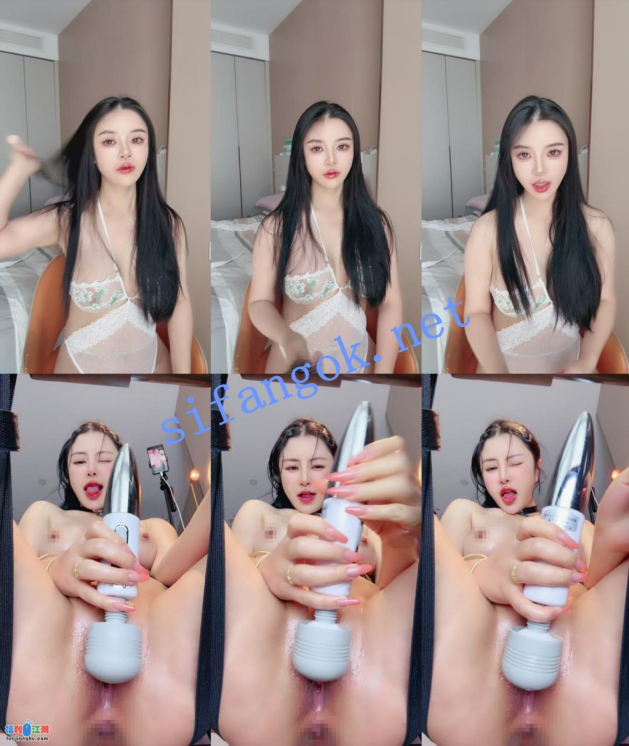 G乳尤物推荐！~【初雪吖】丝袜高跟大长腿道具自慰喷水【4.52G】 预览图 5