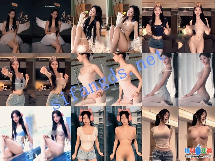 【AI重磅】最新整合大神制作2K 10位抖音网红 脱衣舞蹈日常[某房原版]【12.5G】 预览图 3