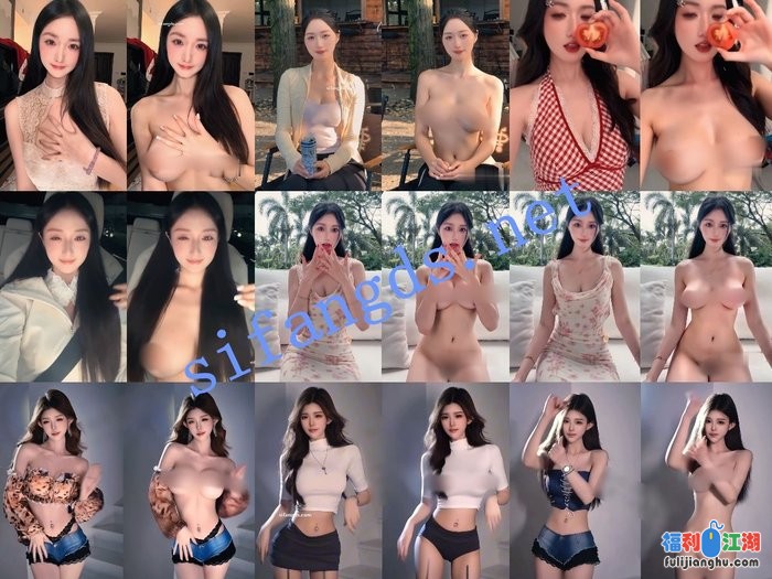 【AI重磅】最新整合大神制作2K 10位抖音网红 脱衣舞蹈日常[某房原版]【12.5G】 预览图 5