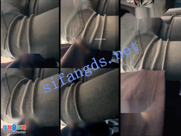 【重磅】顶臀系列 地铁牛仔翘臀女大 JK眼镜娘肉腿顶内裤[某房原版]【707M】 预览图 1