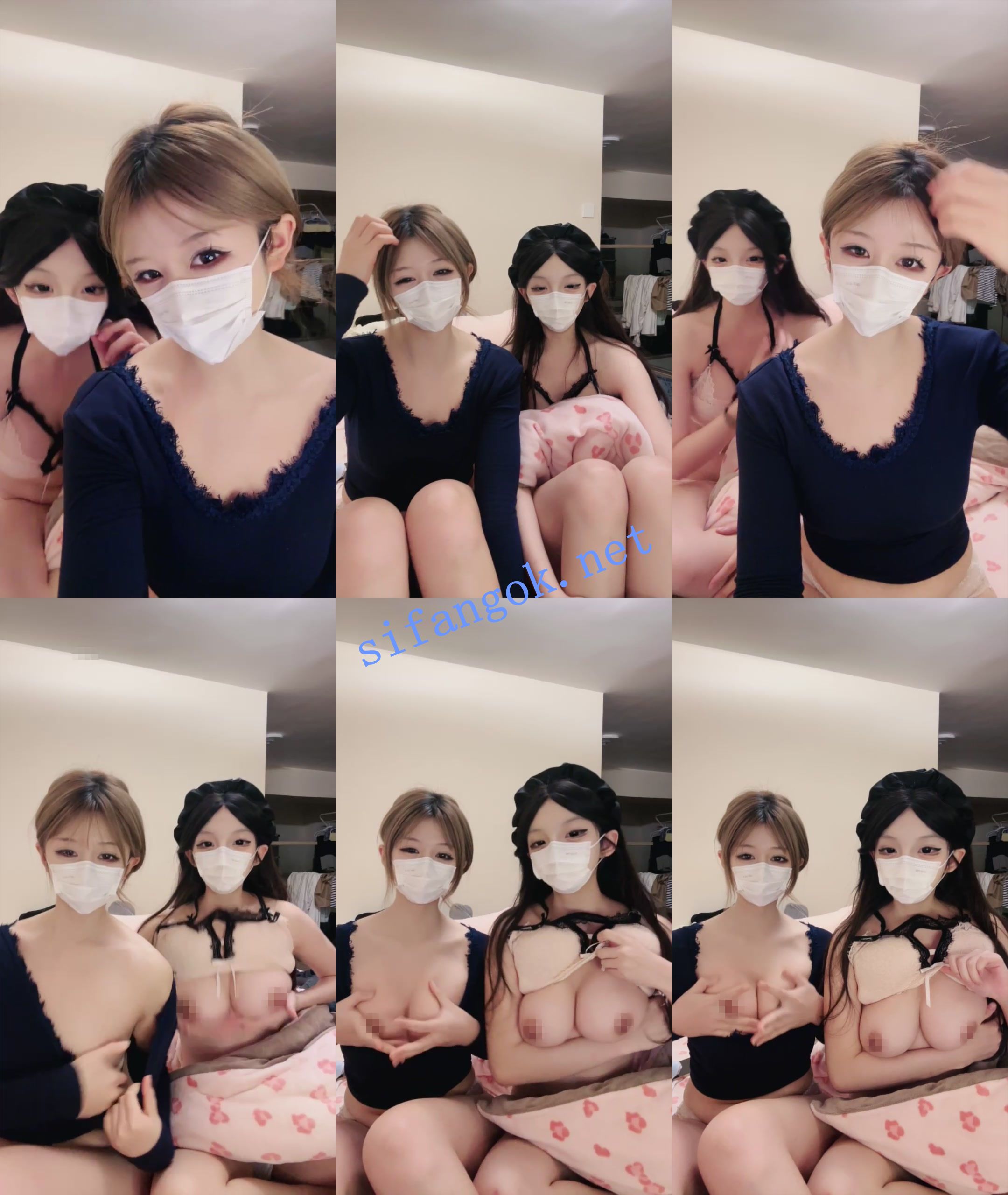 ☑️新人！两个大学生下海~【闺蜜至上】双人大秀~骚的很！ 预览图 1