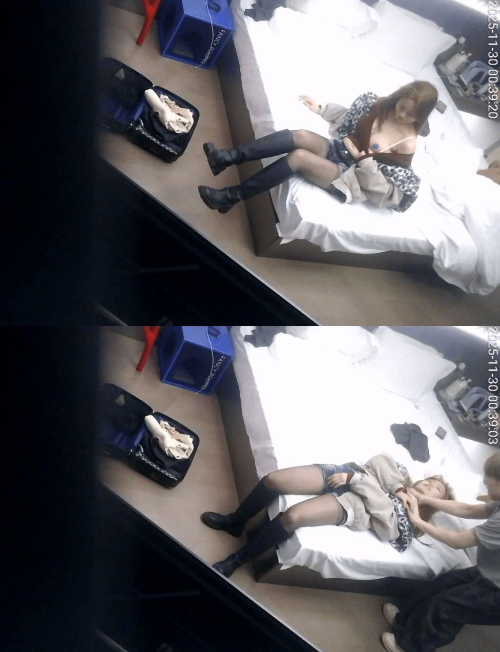 11-30流出天眼酒店偷拍❤️连续两天入住年轻情侣黑丝长筒皮靴女孩被男友拿捏猛操完整版