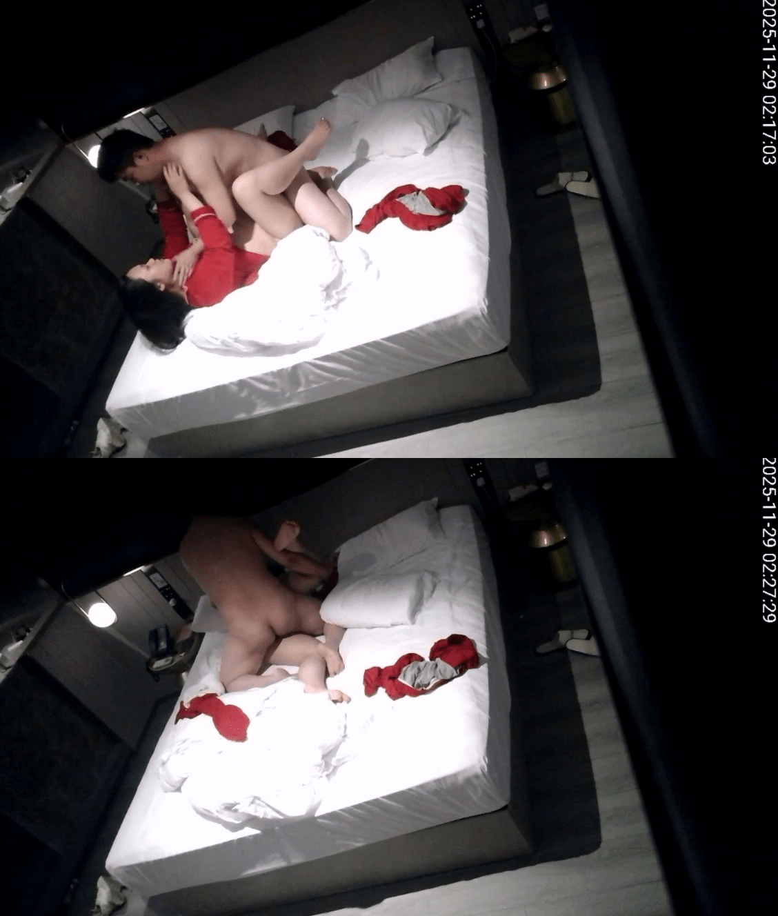 11-29流出❤️天眼酒店高清偷拍红色睡衣少妇幽会年轻小伙喜欢上位骑屌