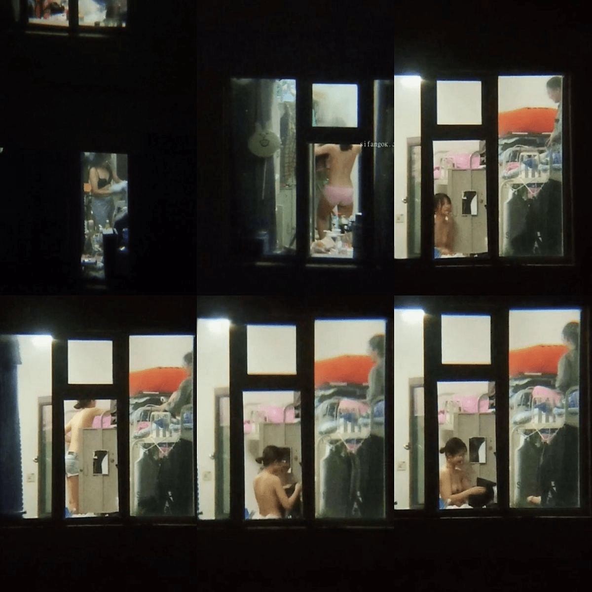 某高校屌丝牛人窗外偷拍❤️对面楼女生宿舍 日常生活学妹换衣服偶然有惊喜（66V) 预览图 1