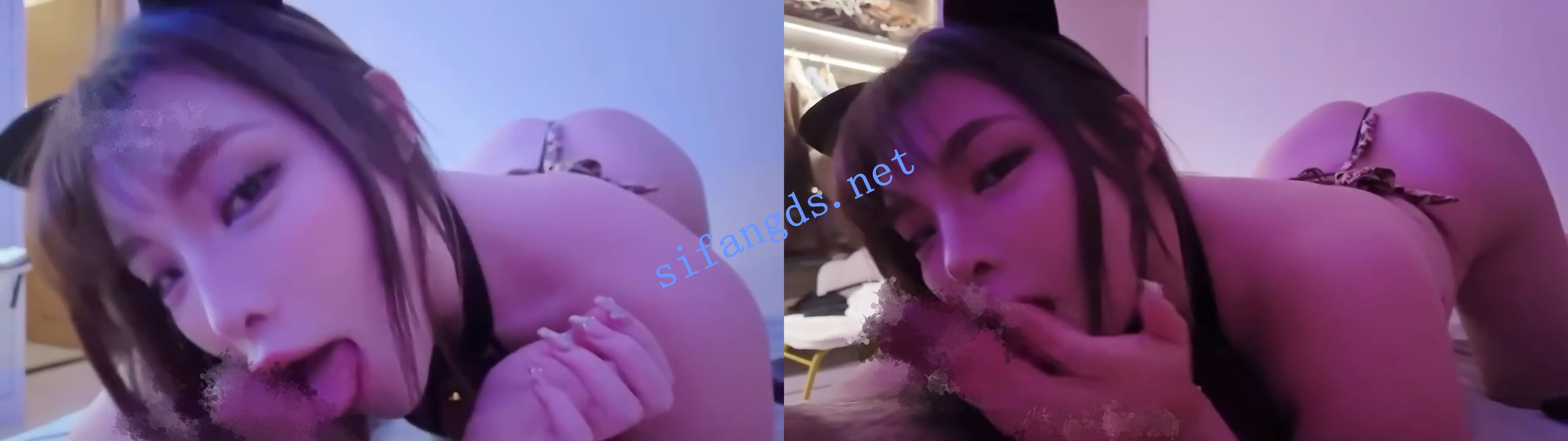 7月最新,60W粉推特潮妹kitty露脸性爱,驯服野猫,戴铃铛做爱 预览图 1