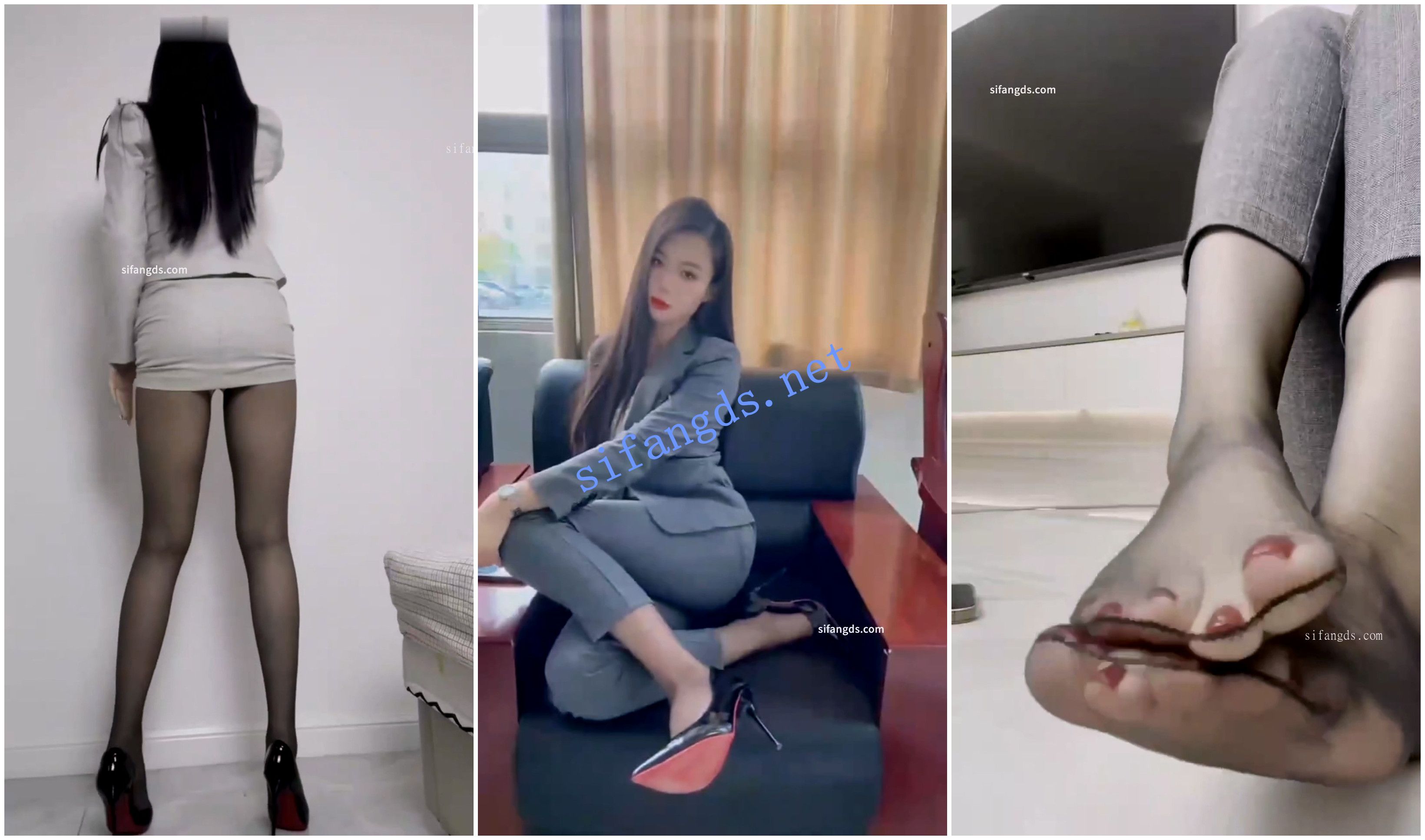 【快手福利】丝袜高跟御姐【澜澜吖】丝足诱惑骚穴特写 预览图 1