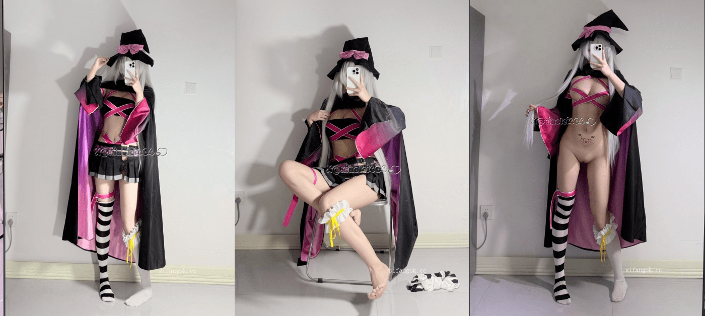 ⚫️12月新品，高颜百变萝莉风嫩妹，北京大三在读女大【希尔薇】最新福利，COS绫地宁宁、浊心斯卡蒂(9V)