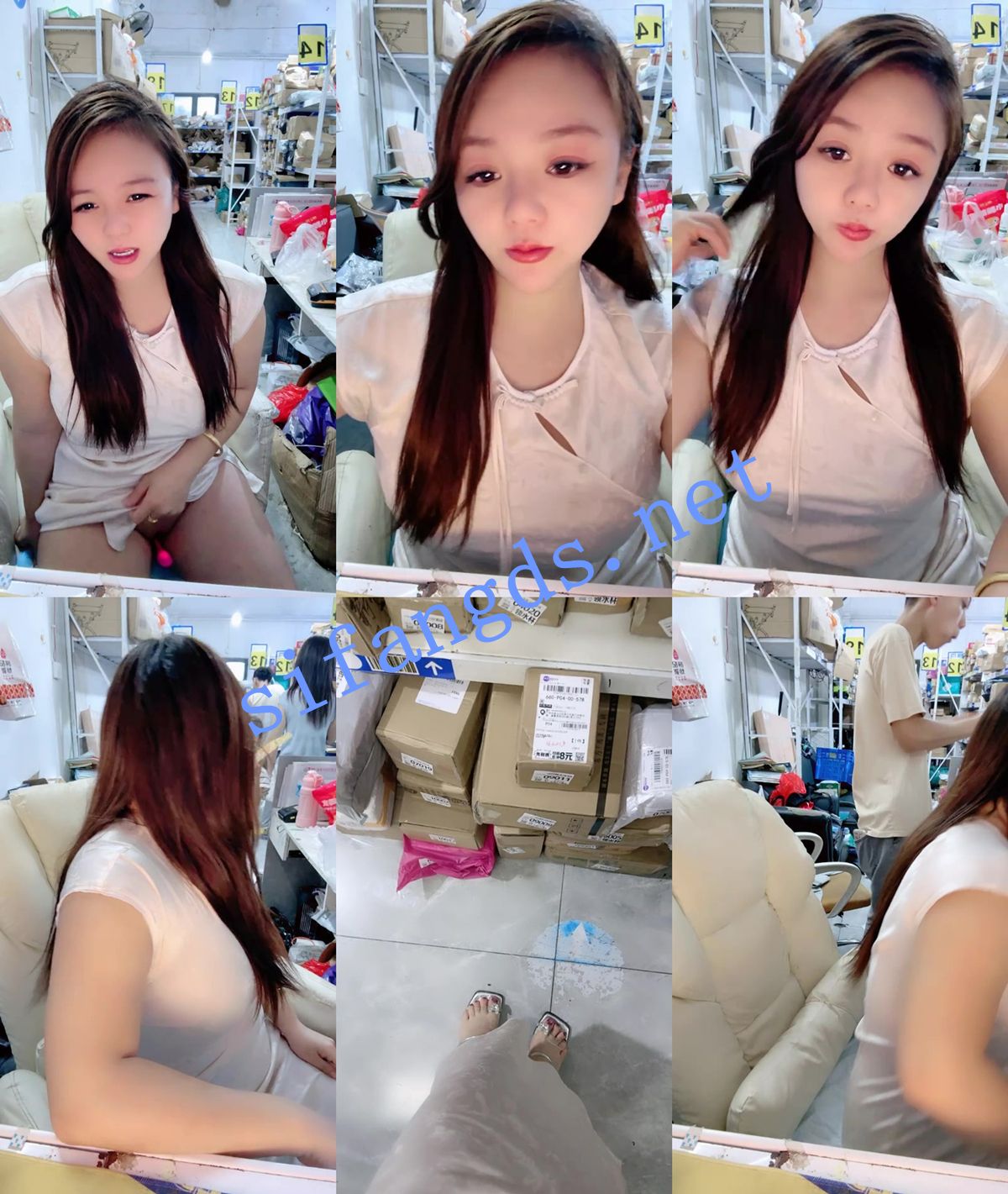 灬大胸萌妹~【小妹驿站】快递站裸空收集快递~全裸自慰潮喷