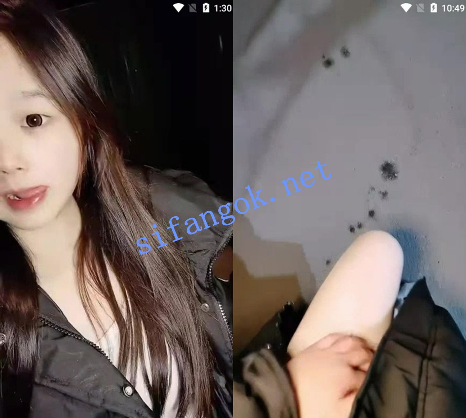 ██戴着跳蛋逛马路！【熙熙吖】和司机啪啪直播，小女孩 预览图 1