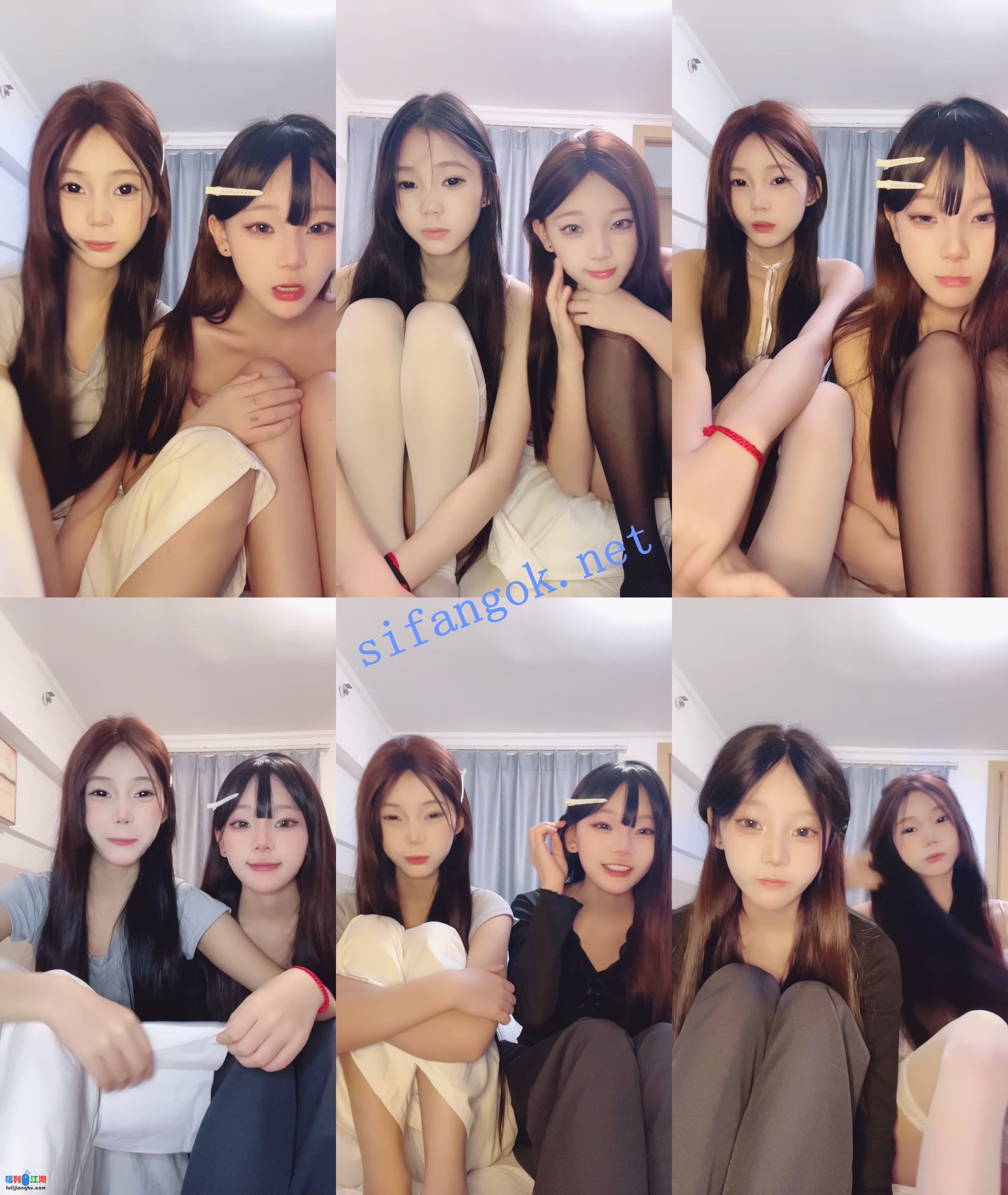 ☑️核弹！极品双校花~20小时~【06极品姐妹】叠罗汉~100%秒射【21G】 预览图 4