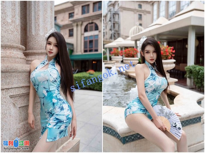 ✨秀人网 李丽莎✨高颜值美女 超美旗袍 反差漏鲍写真！[某房原版]【1.8G】 预览图 6